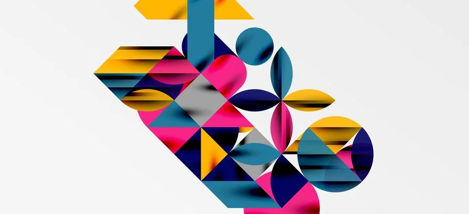 Geometric neo patterns. Abstract background for covers, banners, flyers and イラスト素材