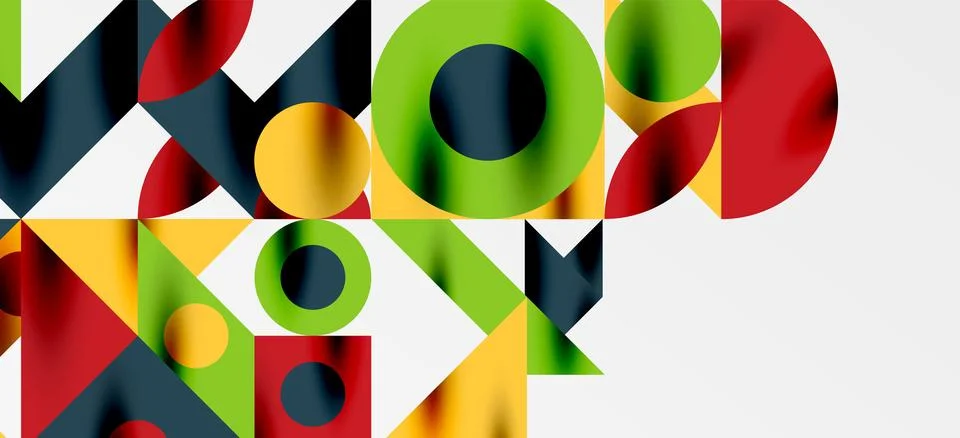 Geometric neo patterns. Abstract background for covers, banners, flyers and Illustrazione stock