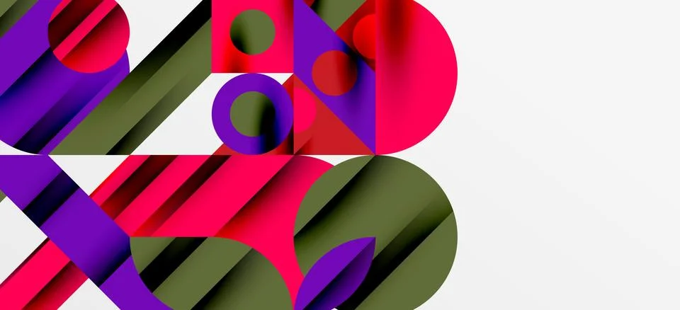 Geometric neo patterns. Abstract background for covers, banners, flyers and Stock Illustration
