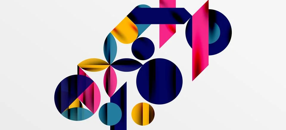 Geometric neo patterns. Abstract background for covers, banners, flyers and イラスト素材