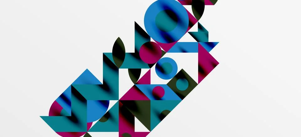 Geometric neo patterns. Abstract background for covers, banners, flyers and Stock Illustration
