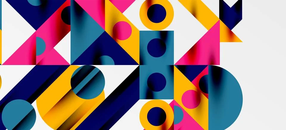 Geometric neo patterns. Abstract background for covers, banners, flyers and Stockillustratie