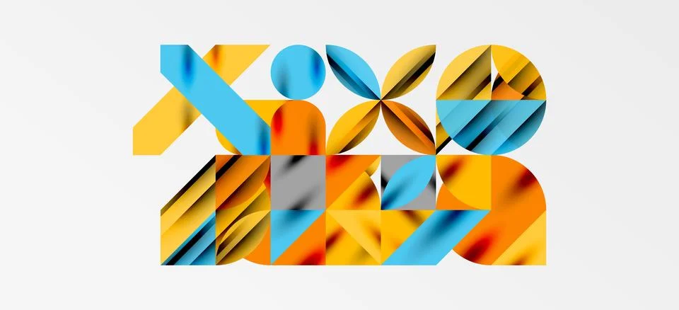 Geometric neo patterns. Abstract background for covers, banners, flyers and イラスト素材