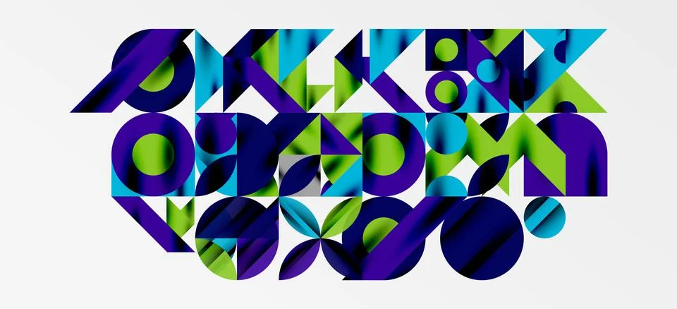 Geometric neo patterns. Abstract background for covers, banners, flyers and イラスト素材
