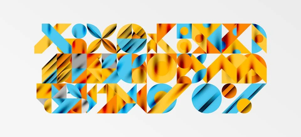 Geometric neo patterns. Abstract background for covers, banners, flyers and イラスト素材