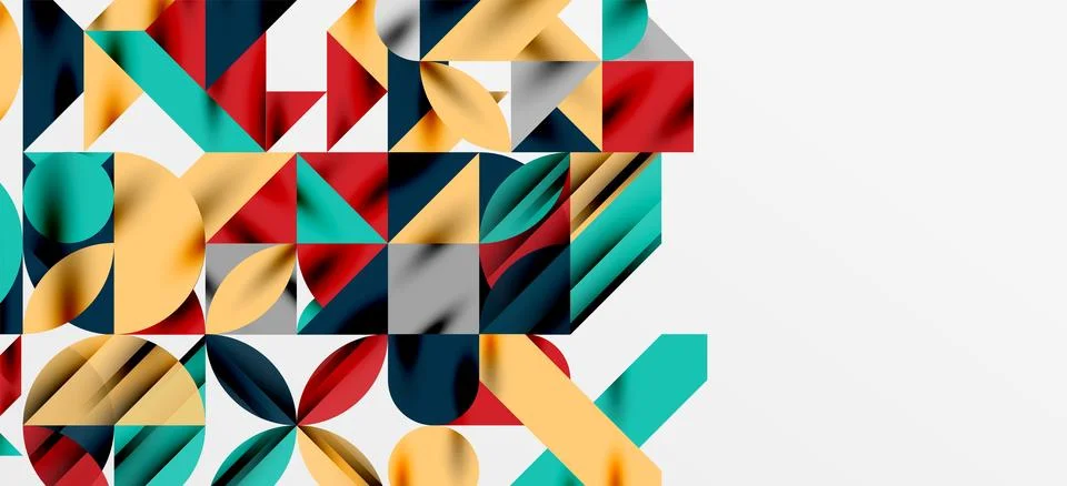 Geometric neo patterns. Abstract background for covers, banners, flyers and Stock Illustration