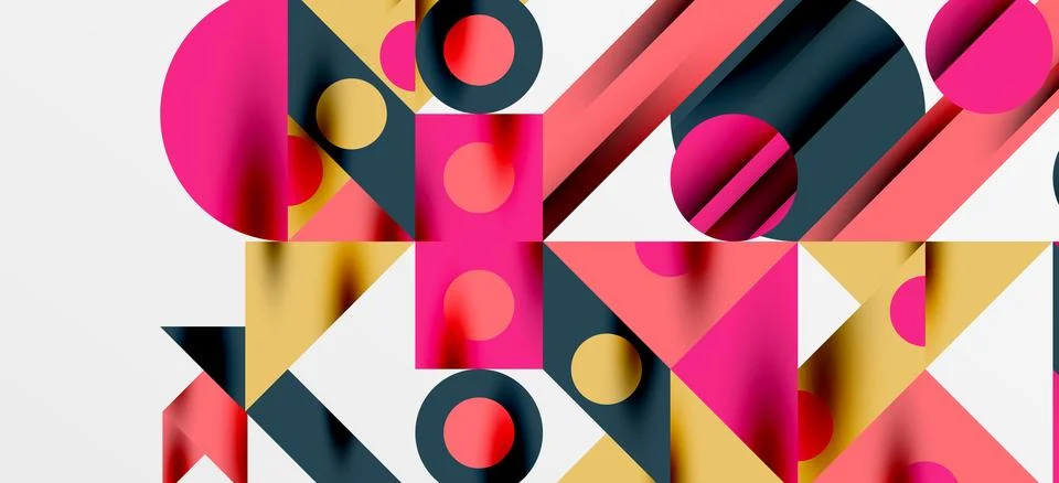 Geometric neo patterns. Abstract background for covers, banners, flyers and Stock Illustration