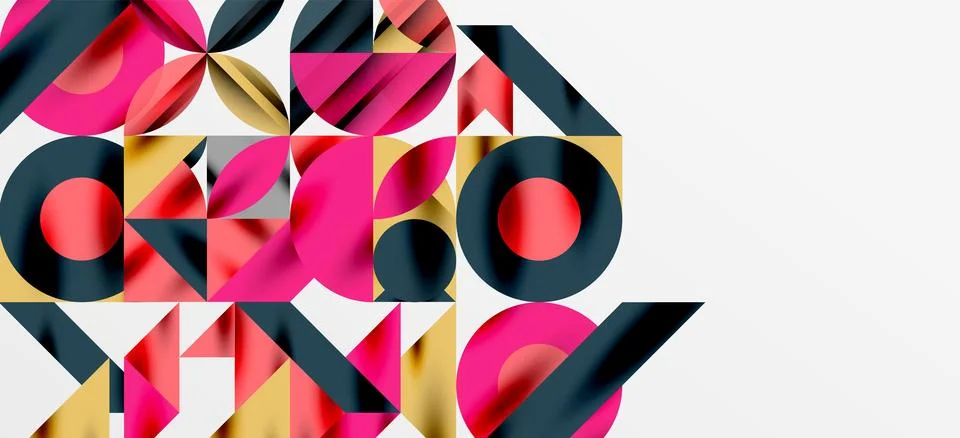 Geometric neo patterns. Abstract background for covers, banners, flyers and Stockillustratie