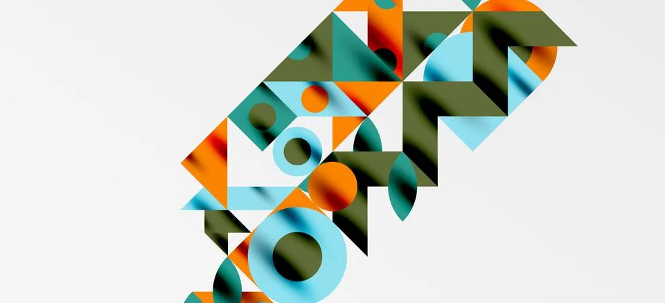 Geometric neo patterns. Abstract background for covers, banners, flyers and Stock Illustration