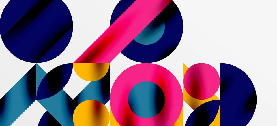 Geometric neo patterns. Abstract background for covers, banners, flyers and Stock Illustration