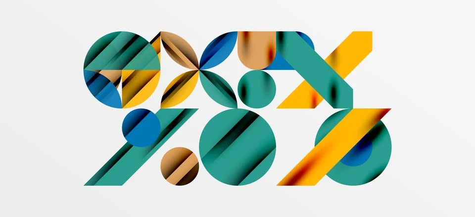 Geometric neo patterns. Abstract background for covers, banners, flyers and Stockillustratie