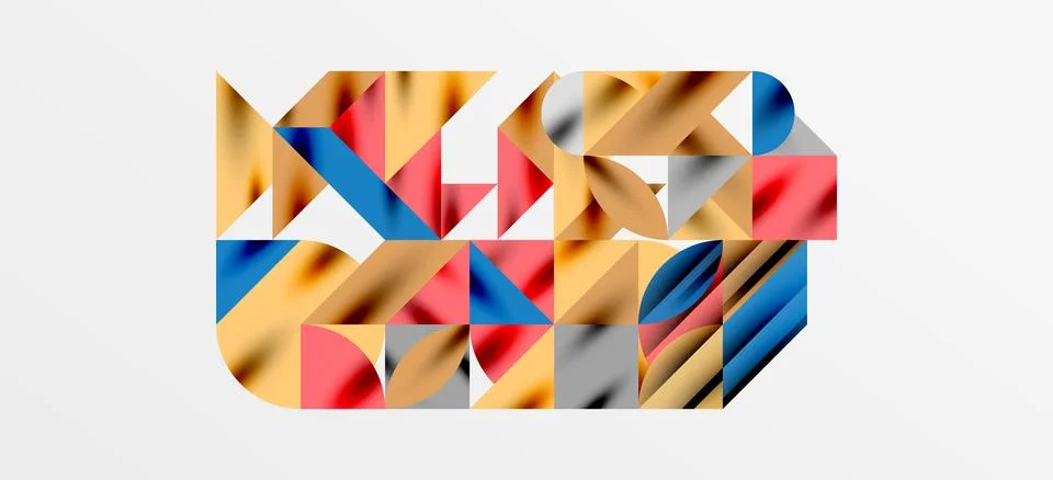 Geometric neo patterns. Abstract background for covers, banners, flyers and Stockillustratie