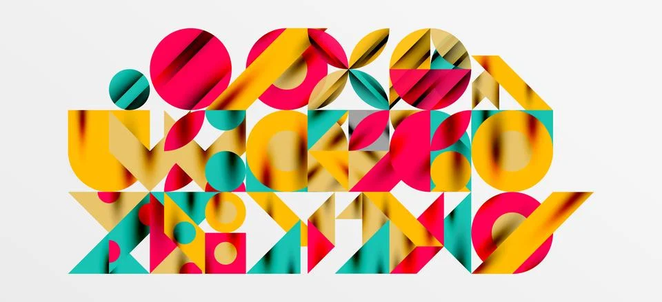 Geometric neo patterns. Abstract background for covers, banners, flyers and Stockillustratie