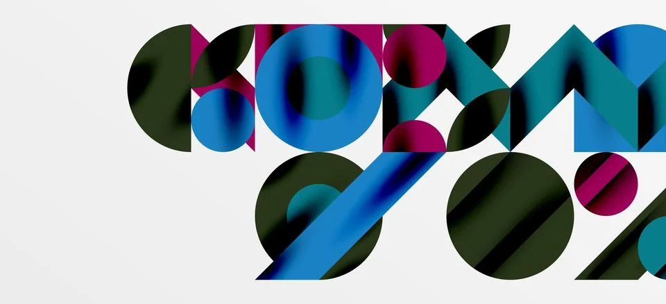 Geometric neo patterns. Abstract background for covers, banners, flyers and Stock Illustration