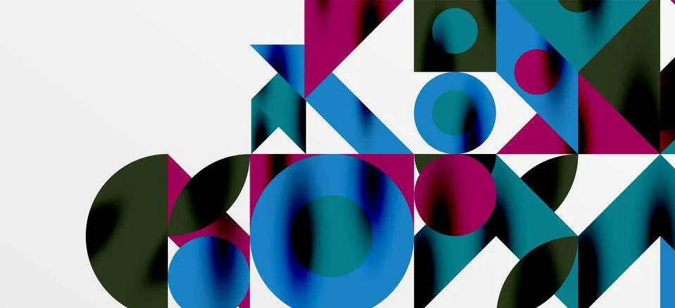 Geometric neo patterns. Abstract background for covers, banners, flyers and Illustrazione stock