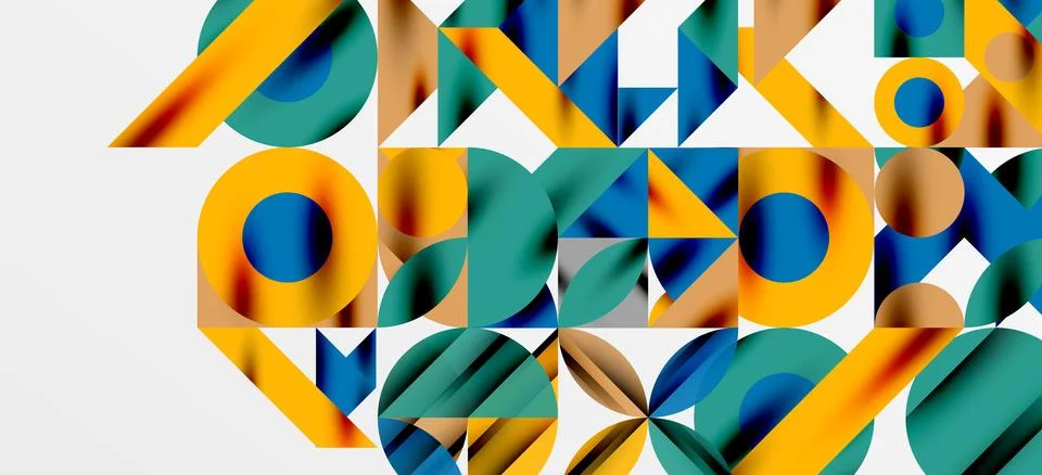 Geometric neo patterns. Abstract background for covers, banners, flyers and Illustrazione stock