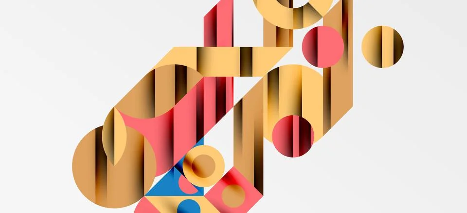 Geometric neo patterns. Abstract background for covers, banners, flyers and Illustrazione stock