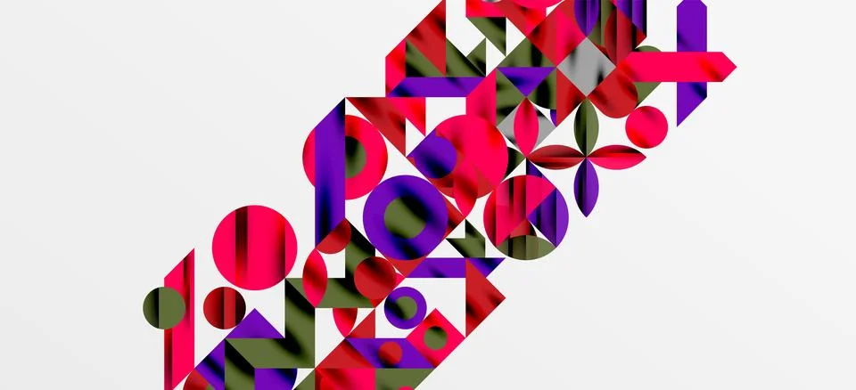 Geometric neo patterns. Abstract background for covers, banners, flyers and Stock Illustration