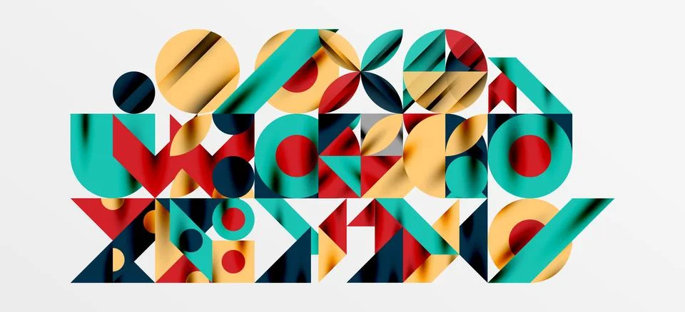 Geometric neo patterns. Abstract background for covers, banners, flyers and Stock Illustration