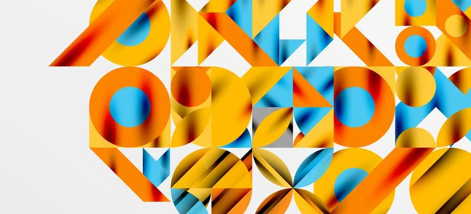 Geometric neo patterns. Abstract background for covers, banners, flyers and Stock Illustration