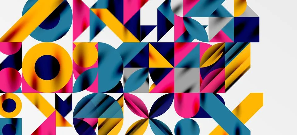 Geometric neo patterns. Abstract background for covers, banners, flyers and イラスト素材