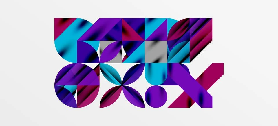 Geometric neo patterns. Abstract background for covers, banners, flyers and Illustrazione stock