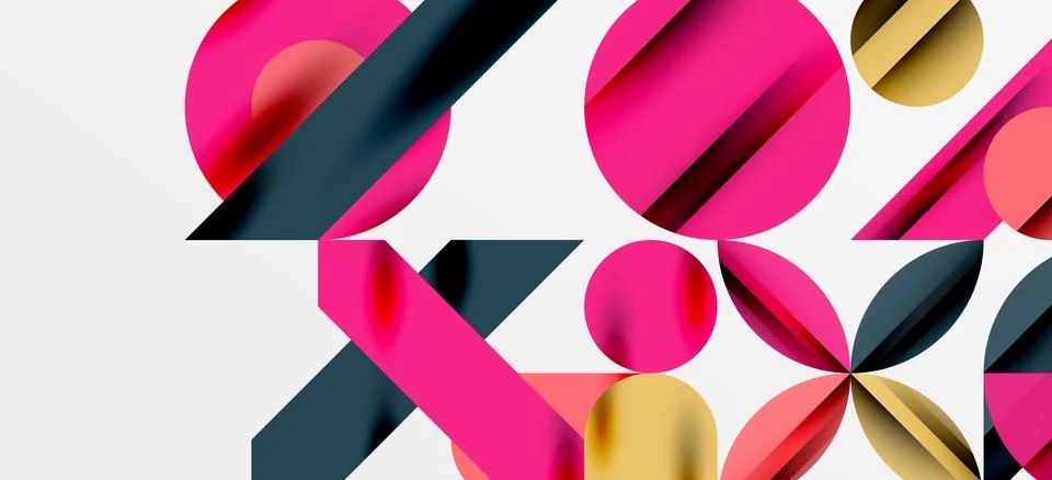 Geometric neo patterns. Abstract background for covers, banners, flyers and Stockillustratie