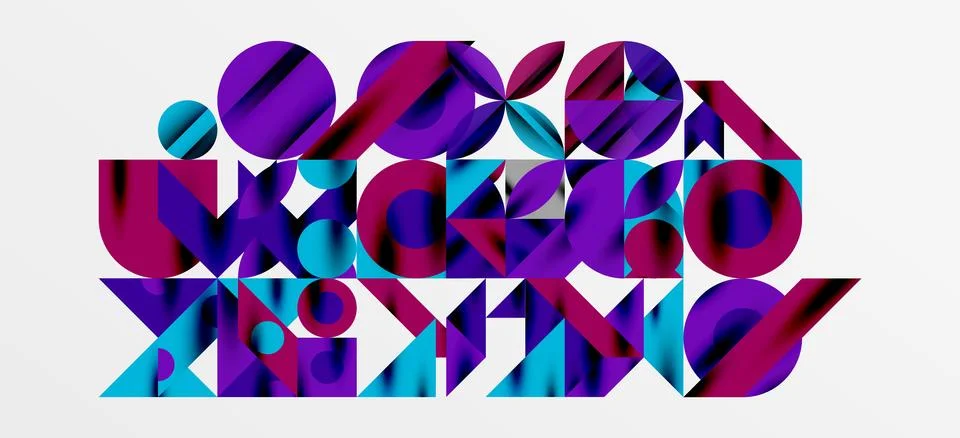 Geometric neo patterns. Abstract background for covers, banners, flyers and Stockillustratie