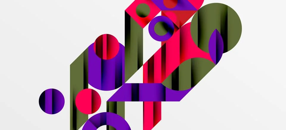 Geometric neo patterns. Abstract background for covers, banners, flyers and Stockillustratie