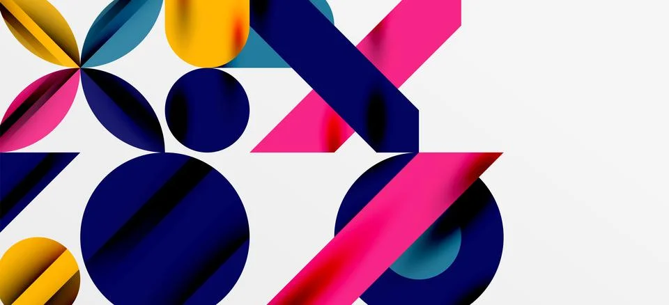 Geometric neo patterns. Abstract background for covers, banners, flyers and Illustrazione stock