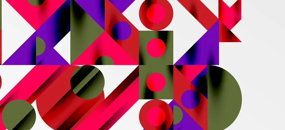 Geometric neo patterns. Abstract background for covers, banners, flyers and Stockillustratie