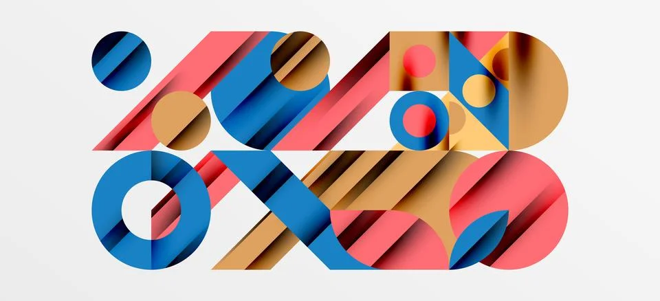 Geometric neo patterns. Abstract background for covers, banners, flyers and Stock Illustration
