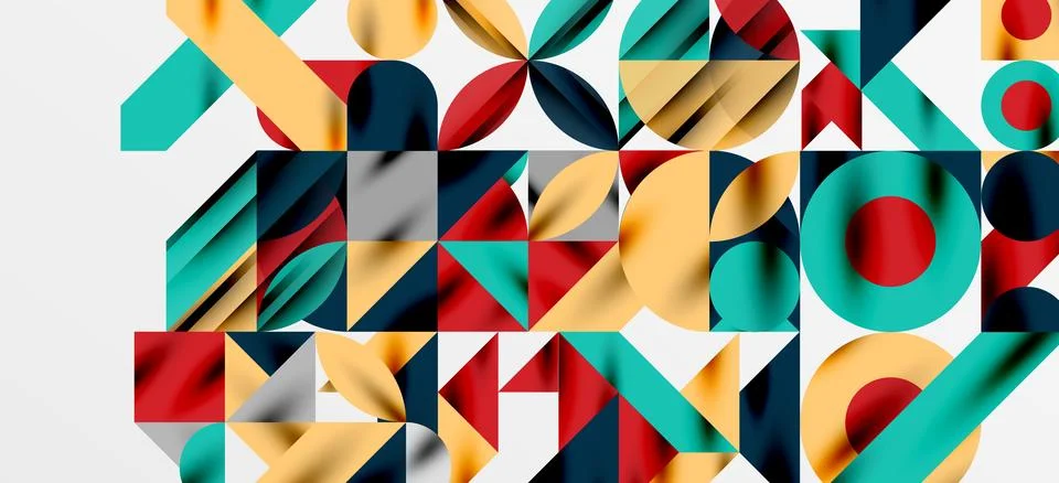 Geometric neo patterns. Abstract background for covers, banners, flyers and Stockillustratie