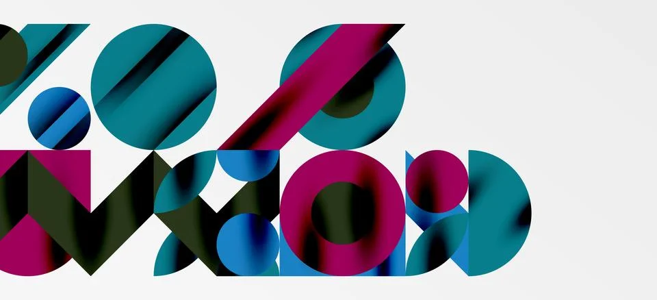 Geometric neo patterns. Abstract background for covers, banners, flyers and Stock Illustration