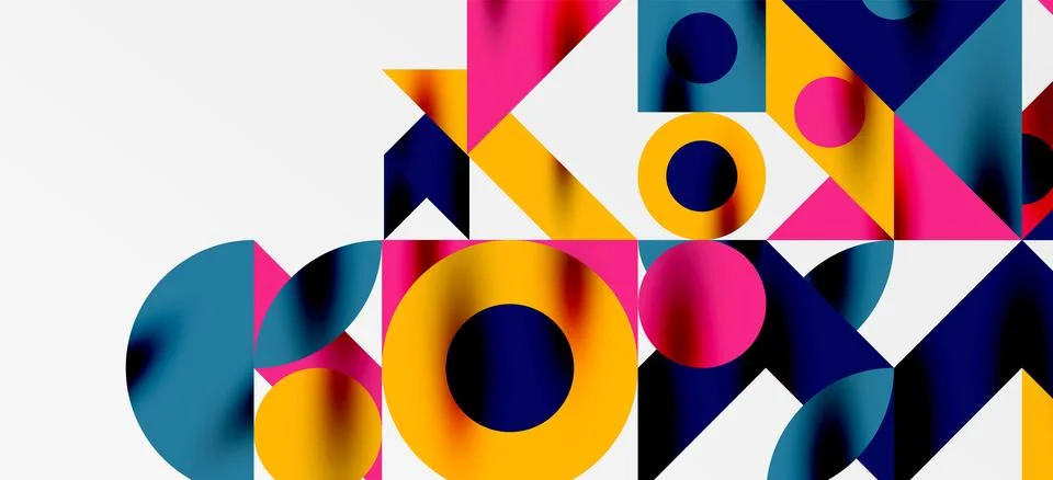 Geometric neo patterns. Abstract background for covers, banners, flyers and 스톡 일러스트