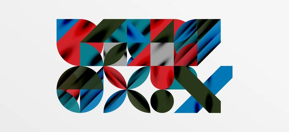 Geometric neo patterns. Abstract background for covers, banners, flyers and Stockillustratie
