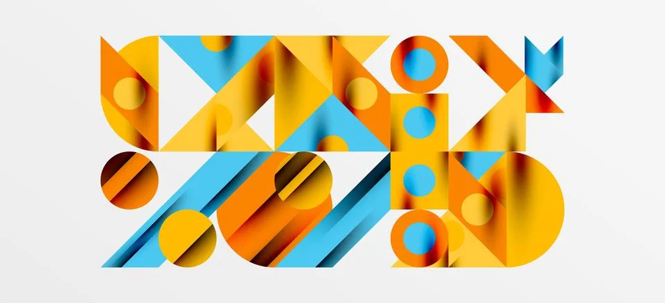 Geometric neo patterns. Abstract background for covers, banners, flyers and Stock Illustration