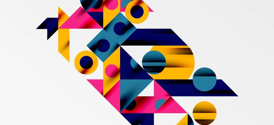 Geometric neo patterns. Abstract background for covers, banners, flyers and Stock Illustration