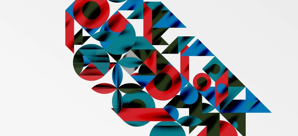 Geometric neo patterns. Abstract background for covers, banners, flyers and Illustrazione stock