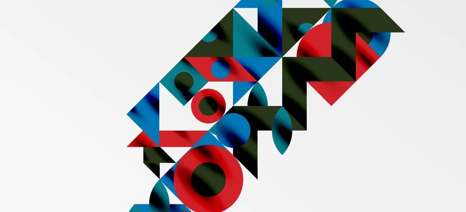 Geometric neo patterns. Abstract background for covers, banners, flyers and Stockillustratie