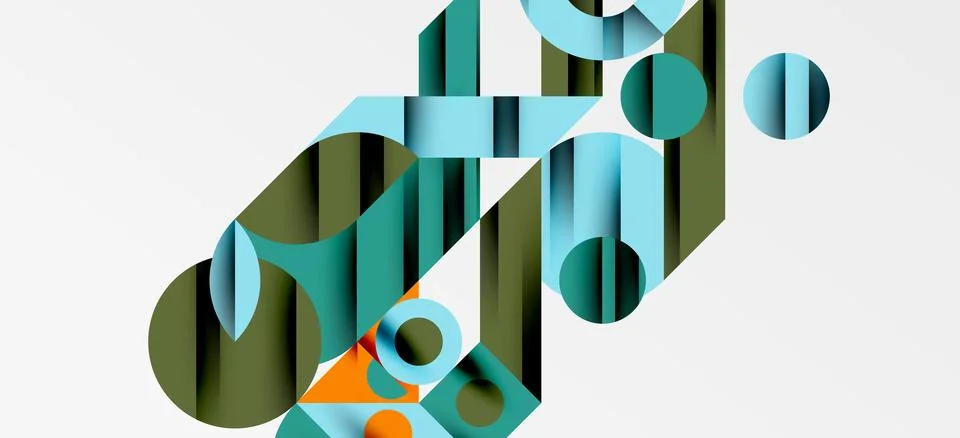 Geometric neo patterns. Abstract background for covers, banners, flyers and Stockillustratie