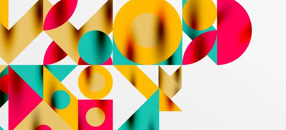 Geometric neo patterns. Abstract background for covers, banners, flyers and Stock Illustration