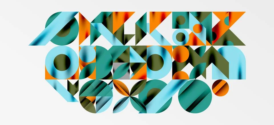 Geometric neo patterns. Abstract background for covers, banners, flyers and Stockillustratie