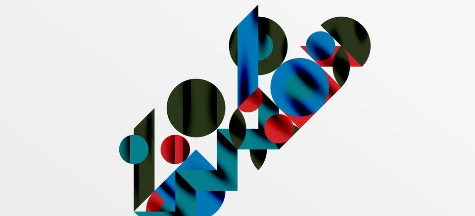 Geometric neo patterns. Abstract background for covers, banners, flyers and Illustrazione stock