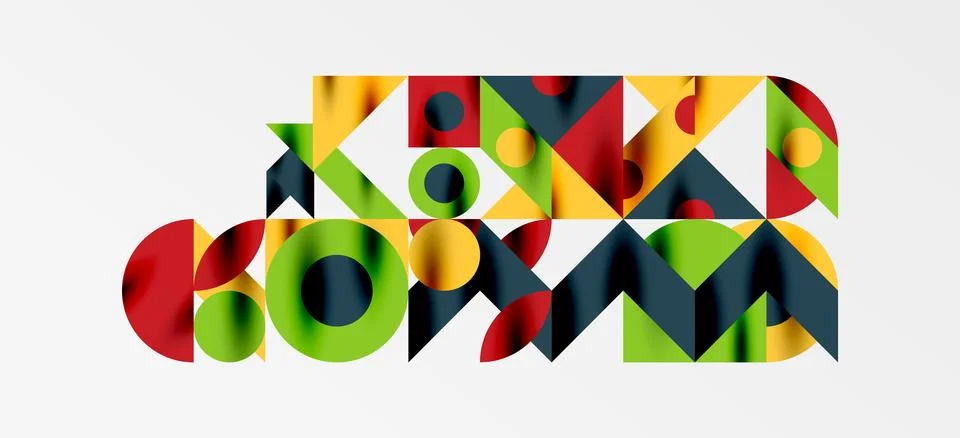 Geometric neo patterns. Abstract background for covers, banners, flyers and Stockillustratie