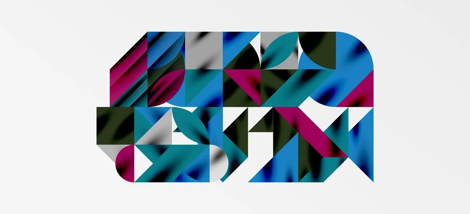 Geometric neo patterns. Abstract background for covers, banners, flyers and Stock Illustration