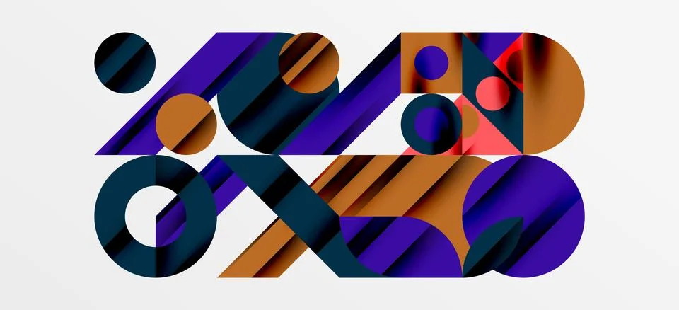 Geometric neo patterns. Abstract background for covers, banners, flyers and Stockillustratie