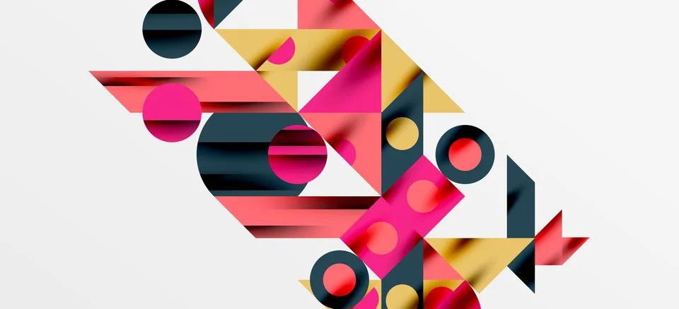 Geometric neo patterns. Abstract background for covers, banners, flyers and Stock Illustration