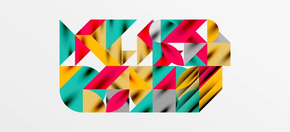 Geometric neo patterns. Abstract background for covers, banners, flyers and Stockillustratie