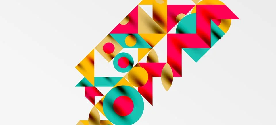 Geometric neo patterns. Abstract background for covers, banners, flyers and Stock Illustration